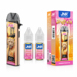 JNR JPuff 47K 900mAh with 2 x 10ml 20mg E-Liquids - Summer Peach Ice| DoctorVape
