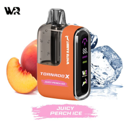 Puff RandM Tornado X White Rabbit 25K 650mAh z 2 Liquidami 10ml 20mg - Juicy Peach Ice | DoctorVape
