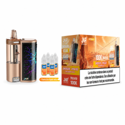 Puff JNR Meteorite 100K 1200mAh z 4 Liquidami 10ml 20mg - Strawberry Bull | DoctorVape