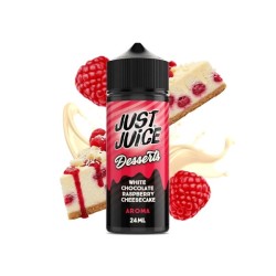 Longfill Desserts By Just Juice 24/120ml - White Chocolate Raspberry Cheesecake Doctorvape