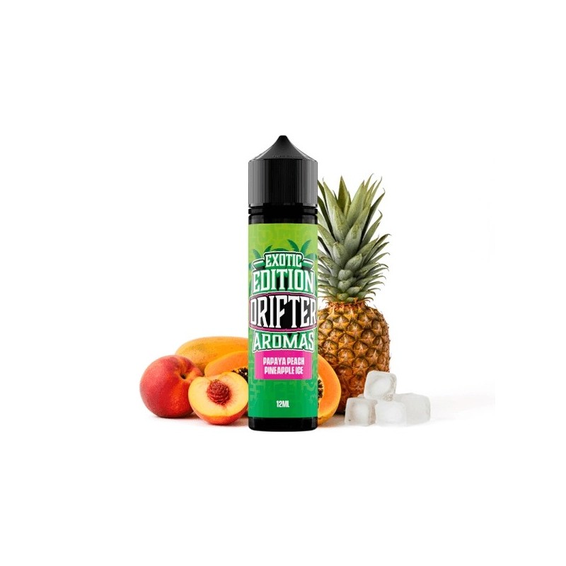 Longfill Drifter Exotic 12/60ml - Papaya Peach Pineapple Ice Doctorvape