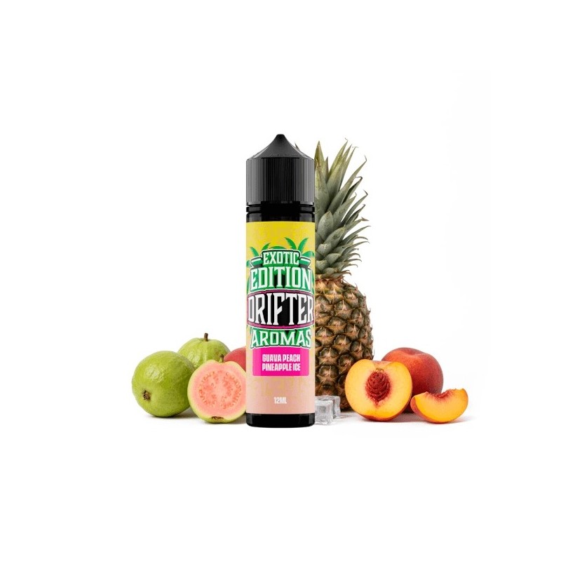 Longfill Drifter Exotic 12/60ml - Guava Peach Pineapple Ice Doctorvape