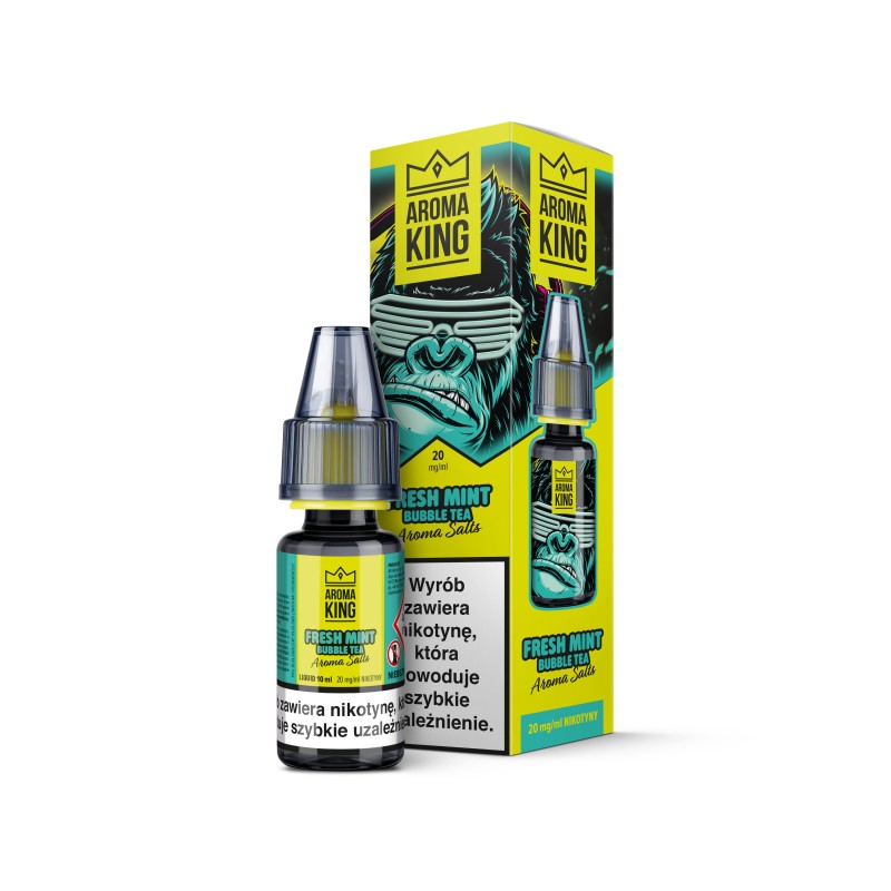 Liquid Aroma King Gorilla Salt 20 mg 10 ml - Fresh Mint Bubble Tea Doctorvape