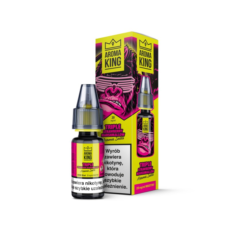 Liquid Aroma King Gorilla Salt 20 mg 10 ml - Triple Strawberry Marshmallow Doctorvape
