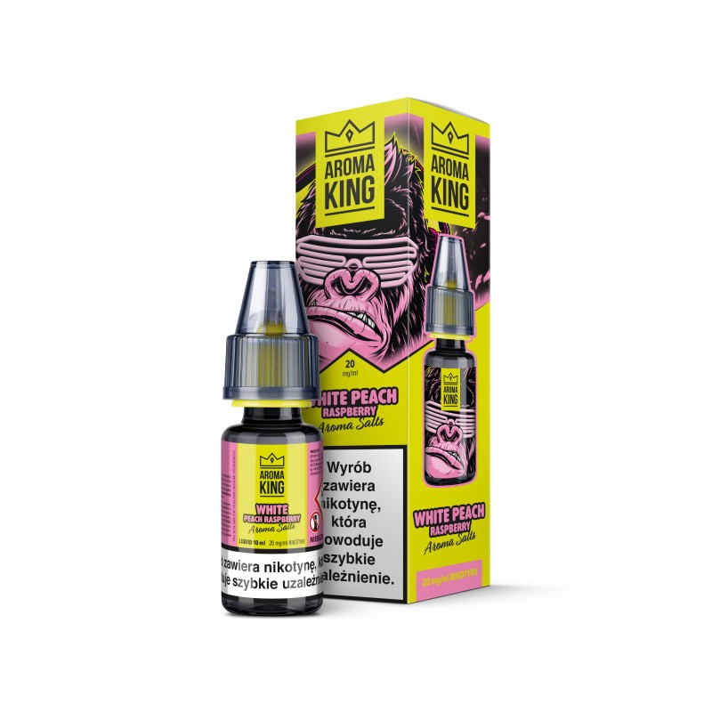 Liquid Aroma King Gorilla Salt 20 mg 10 ml - White Peach Raspberry Doctorvape