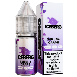 ICEBERG - E-Liquide Salt Sakura Grape 10ml 20mg Doctorvape