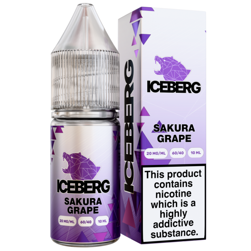 ICEBERG - E-Liquide Salt Sakura Grape 10ml 20mg Doctorvape