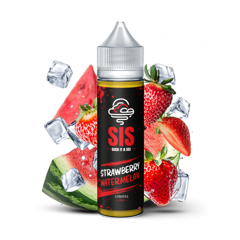 Longfill Strawberry Watermelon SIS Black 6/75ml Doctorvape