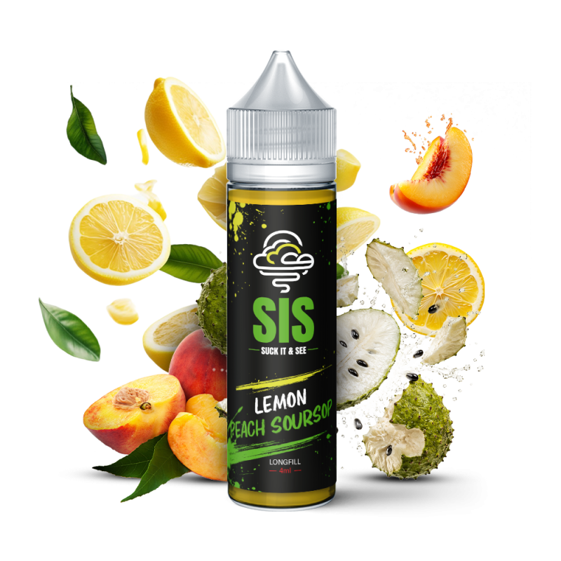 Lemon Peach Soursop SIS Black Longfill 4/75ml Doctorvape