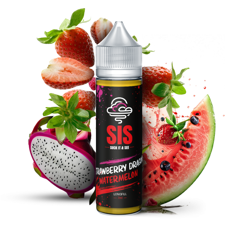 Longfill Strawberry Dragon Watermelon SIS Black 7/75mlDoctorvape