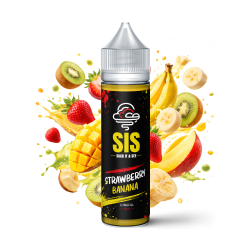 Strawberry Banana SIS Black Longfill 6/75mlDoctorvape