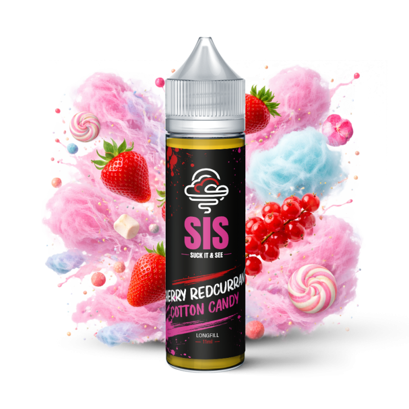Longfill Cherry Redcurrant Cotton Candy SIS Black 11/75mlDoctorvape