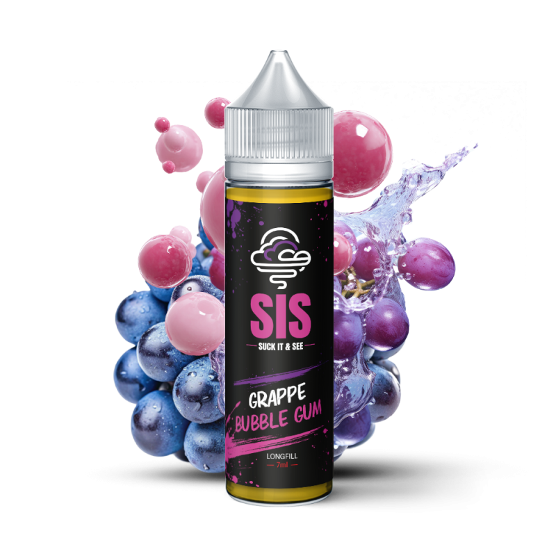 Longfill Grape Bubble Gum SIS Black 7/75ml Doctorvape