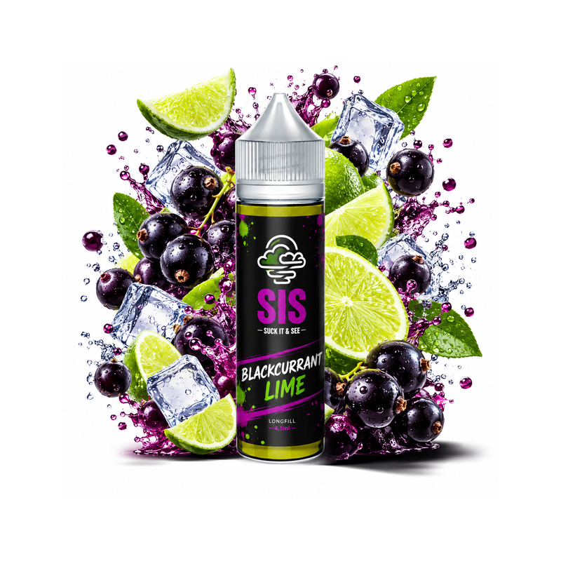 Blackcurrant Lime SIS Black Longfill 4.5/75ml Doctorvape
