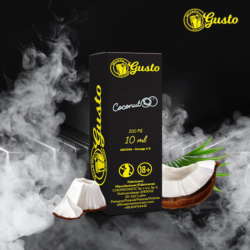 Gusto Coconut 10ml – Aromat Kokos | DoctorVape