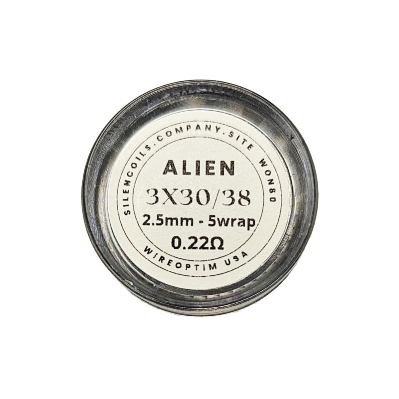 Coils SilenCoils Alien - 3x30/38 2.5mm 5w 0.22 ohm | DoctorVape