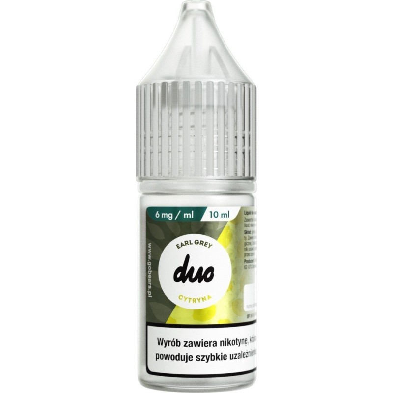 Liquid Duo Nicotine 10ml - Earl Gray Lemon 6mg | Doctorvape
