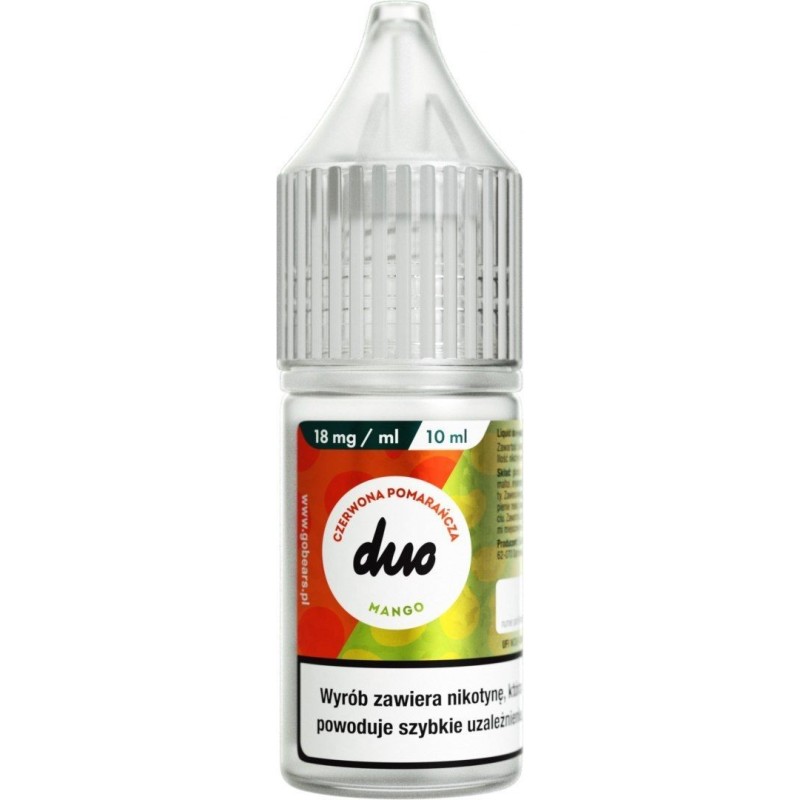 Liquid Duo Nicotine 10ml - Red Orange Mango 18mg | Doctorvape