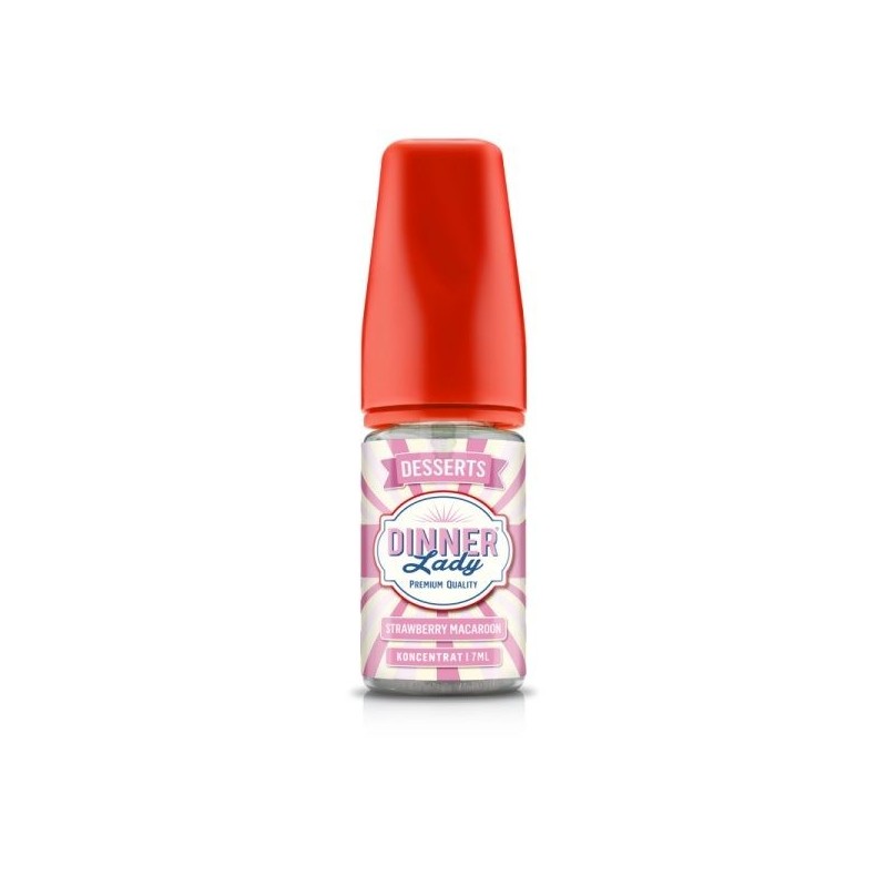 Longfill Dinner Lady 7/30ml - Strawberry Macaroon
