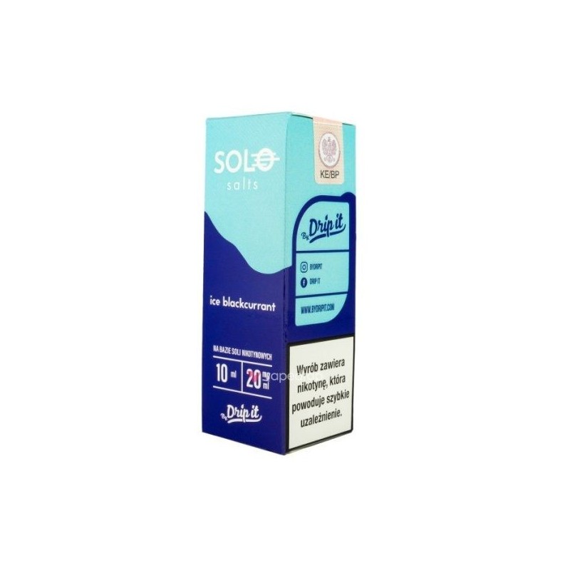 Liquid SOLO 10ml 20mg Sel - Ice Cassis | Doctorvape