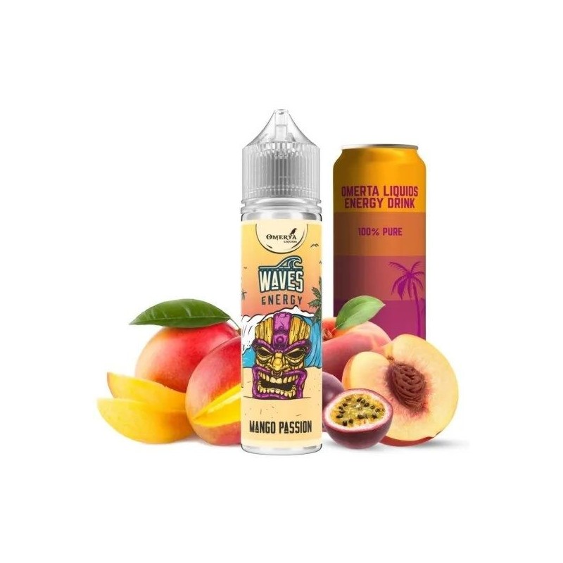 Longfill Omerta 15/60ml Waves Énergie Mangue Fruit de la Passion | DoctorVape