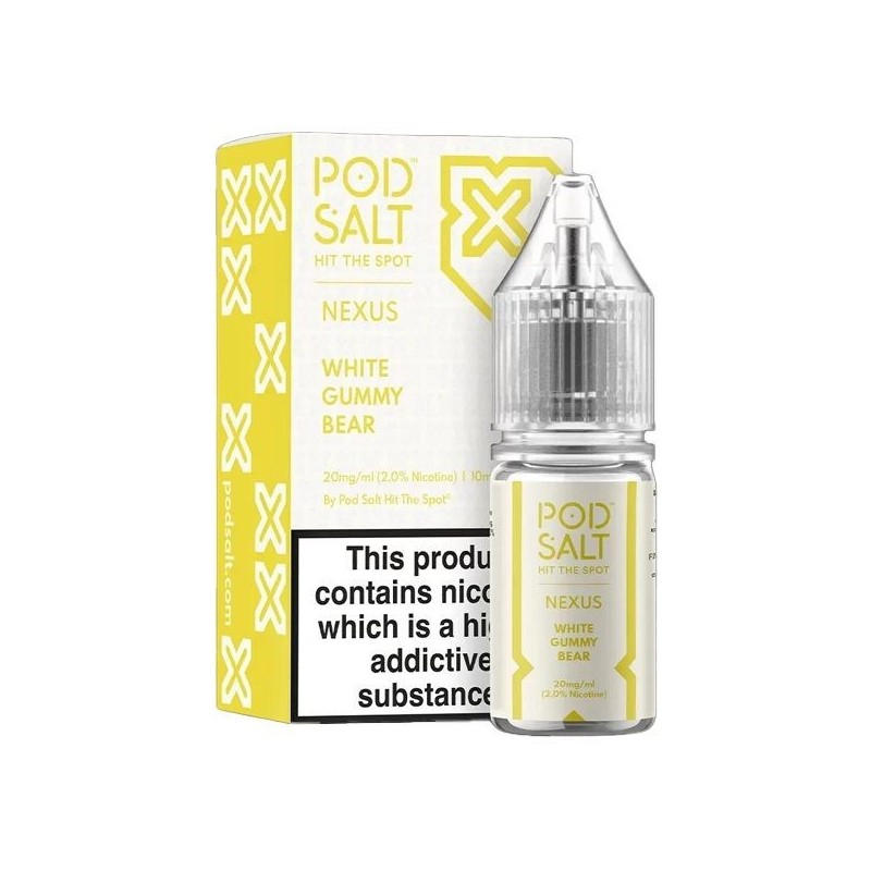 Liquid Pod Salt Nexus 10ml 20mg White Gummy Bear | DoctorVape