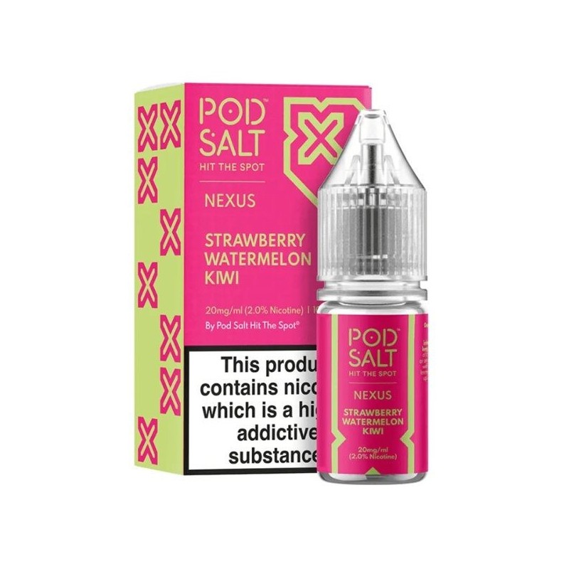 Liquid Pod Salt Nexus 10ml 20mg Strawberry Watermelon Kiwi