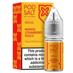 Liquid Pod Salt Nexus 10ml 20mg Mango Strawberry Peach | DoctorVape