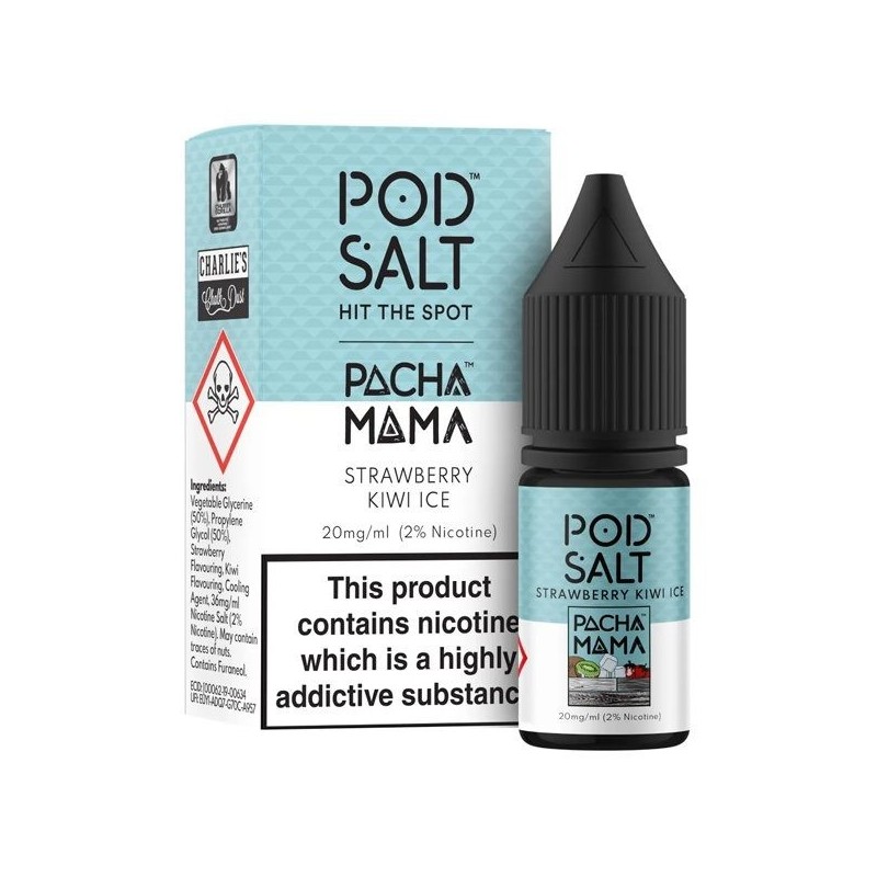 Pod Liquide Salt Fusion 10ml 20mg Fraise Kiwi Glacé | DoctorVape