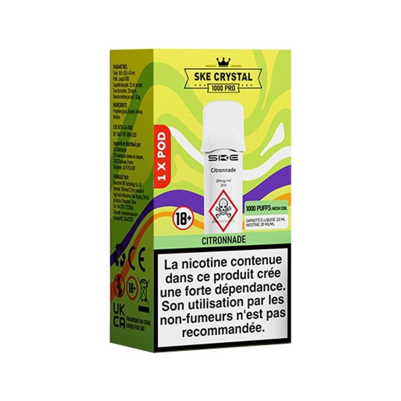 Wkład SKE Crystal 1000 Pro 20mg Citronnade