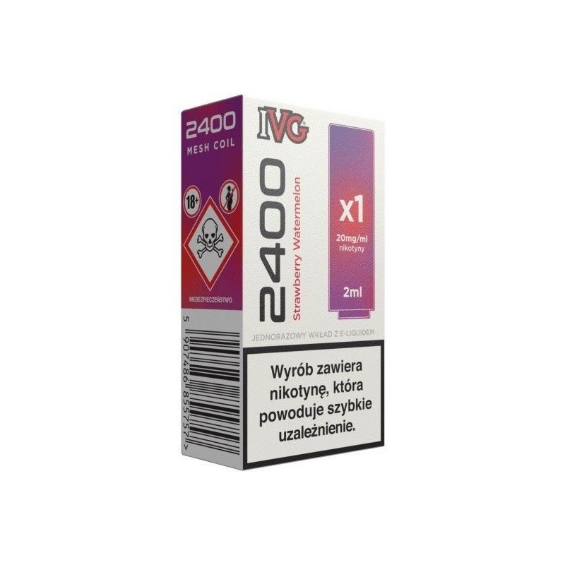 Cartouche IVG 2400 20mg Fraise Pastèque | DoctorVape