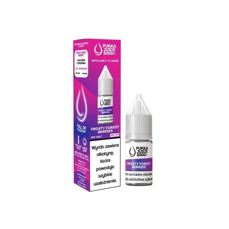 Pukka Juice 5000 Salt Liquid - Frosty Forest Berries 20mg | DoctorVape