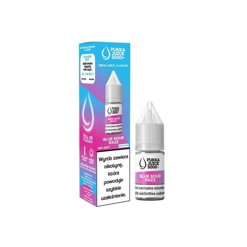 Liquid Pukka Juice 5000 Sel - Blue Sour Razz 20mg | DoctorVape