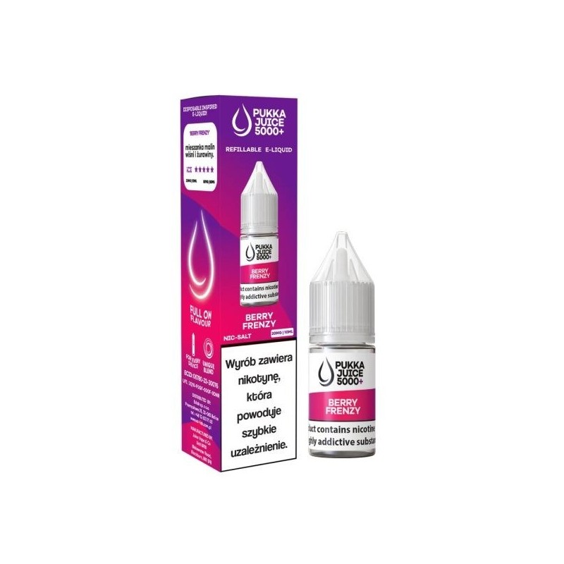 Pukka Juice 5000 Salt - Berry Frenzy 20mg Nicotine Salt | DoctorVape