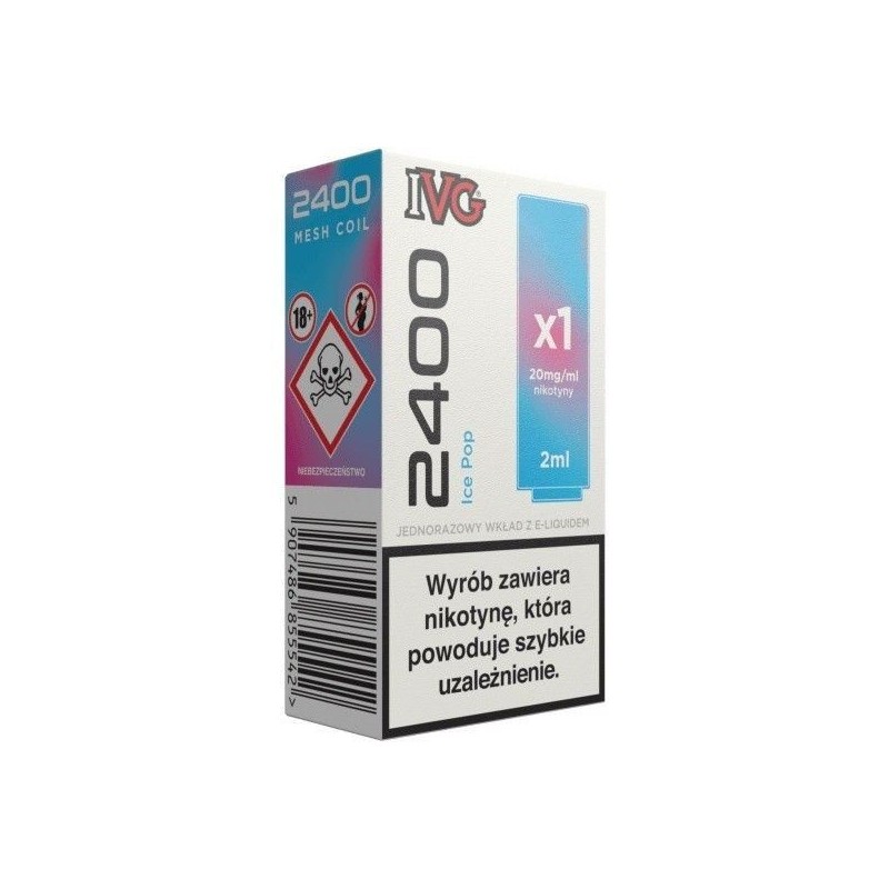Cartouche IVG 2400 20mg Ice Pop | DoctorVape