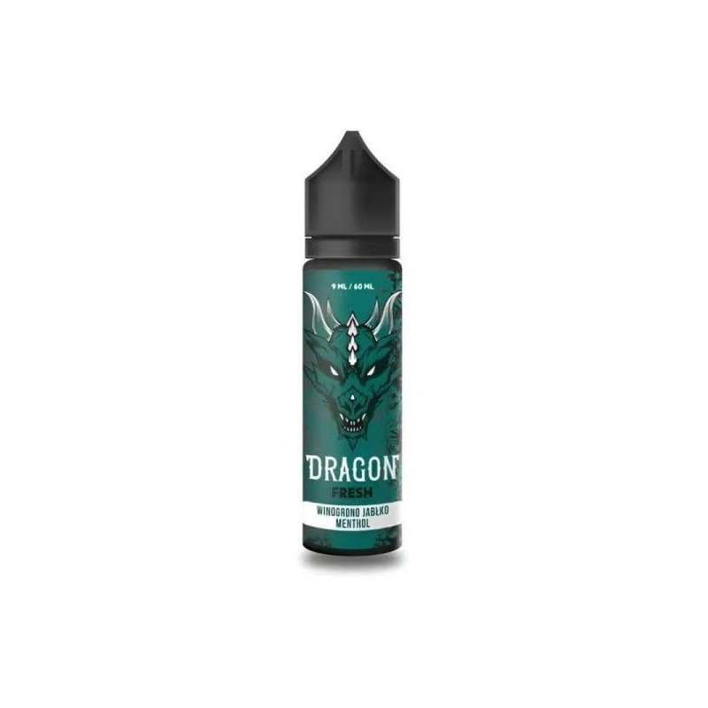 Longfill Dragon Fresh 9/60ml - Winogrono Jabłko Menthol