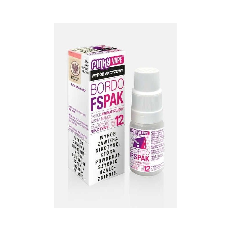 Liquid Pinky Vape - Bordo Fspak 12mg 10ml