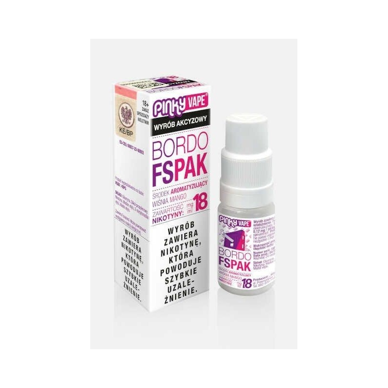 Liquid Pinky Vape - Bordo Fspak 18mg 10ml