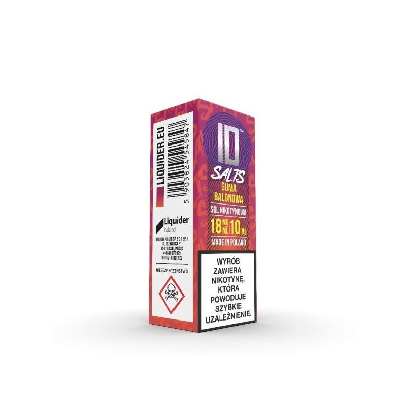 Liquid ID Salt - 10ml Bubble Gum 18mg | Doctorvape