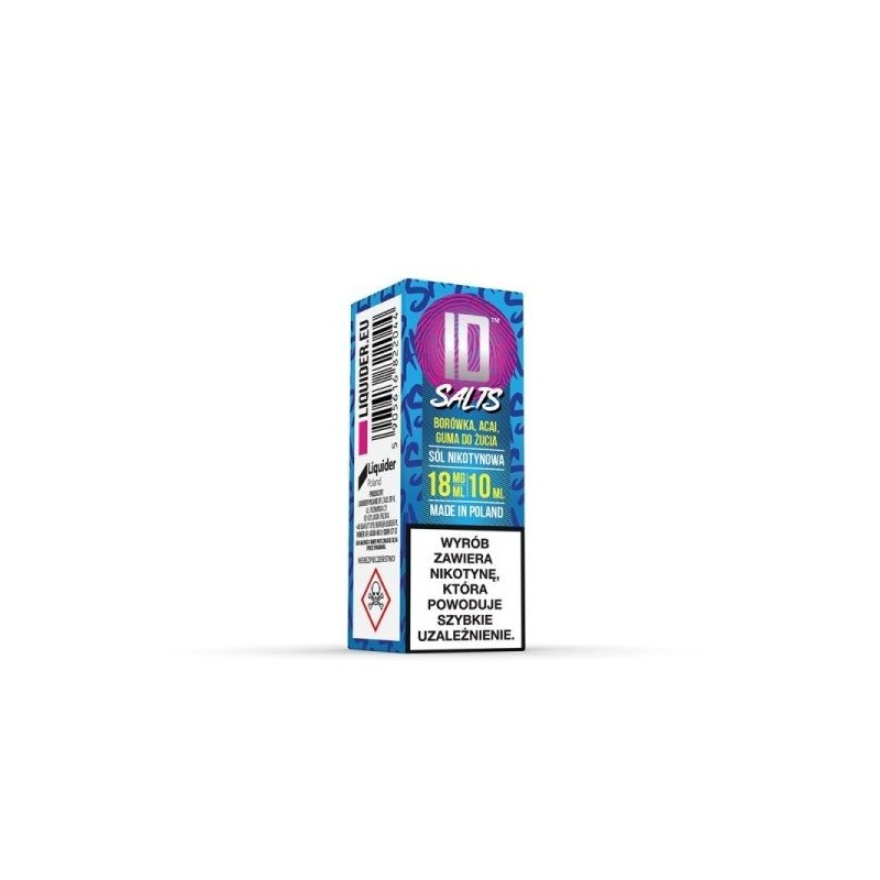 Liquid ID Salt - 10ml Myrtille Açaï Gomme 18mg | Doctorvape
