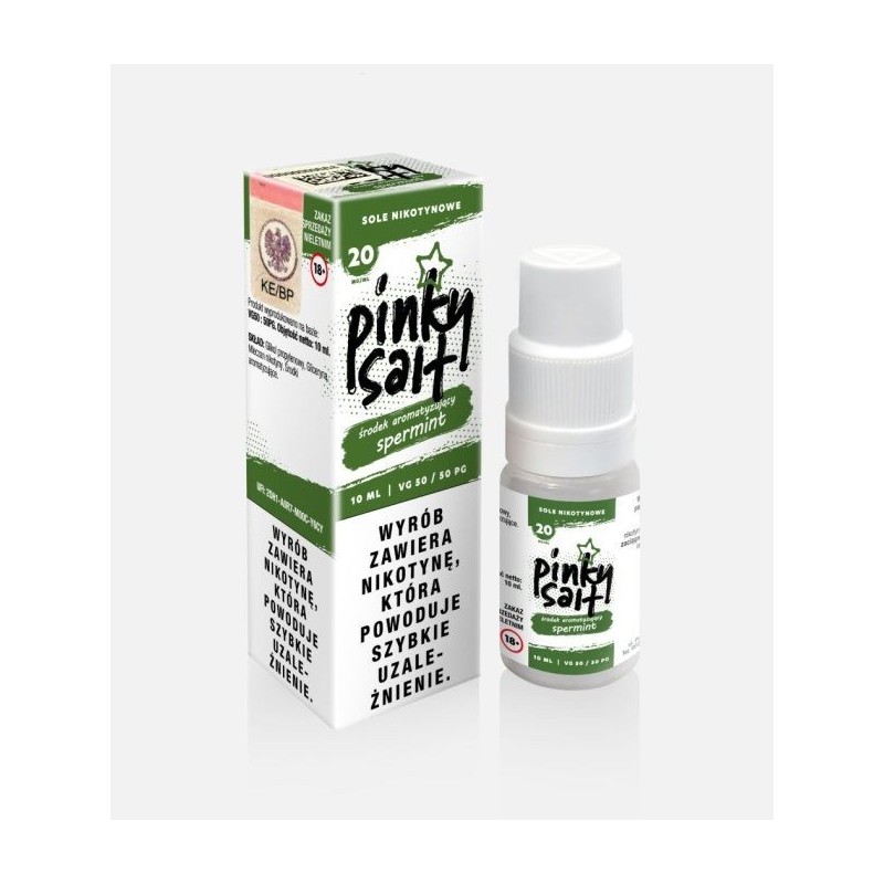 Liquid Pinky Vape Salt - 10ml Spearmint 20mg | DoctorVape