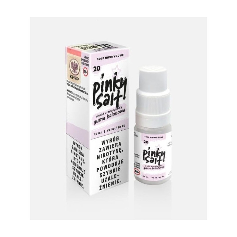 Liquid Pinky Vape Salt - 10ml Guma Balonowa 20mg