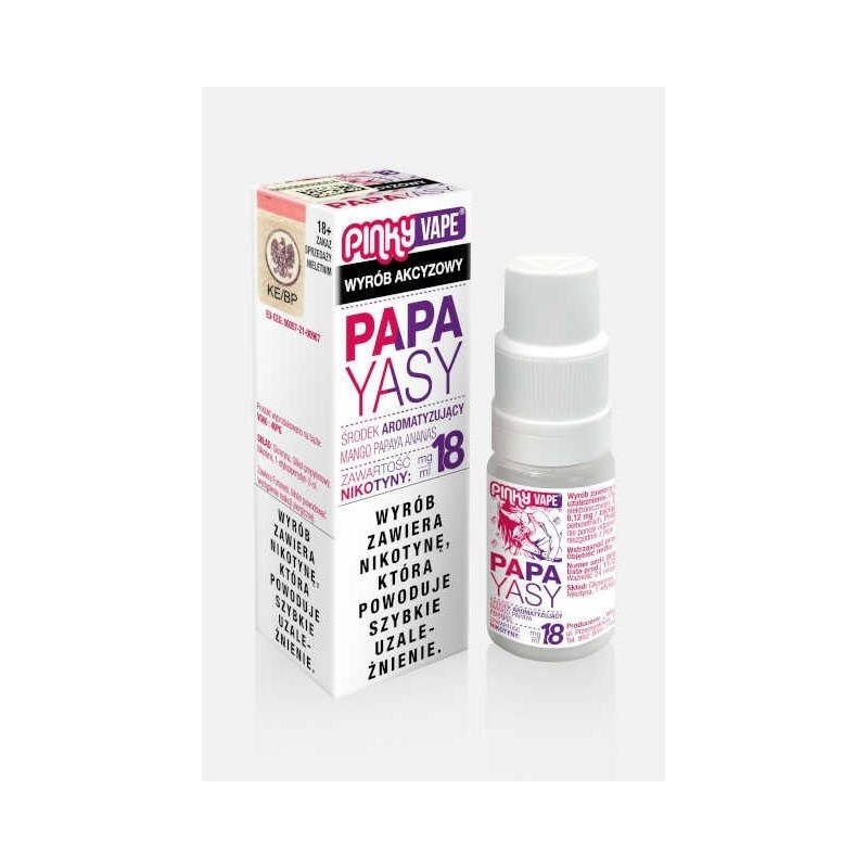 Liquid Pinky Vape - Papayasy 18mg 10ml