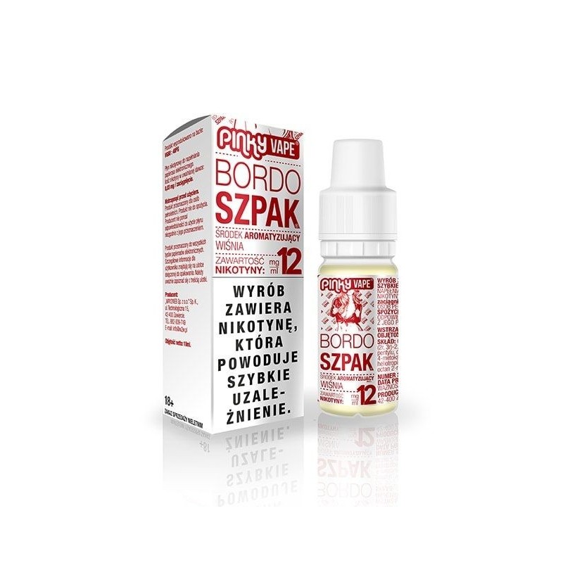 Liquid Pinky Vape - Bordo Szpak 12mg 10ml