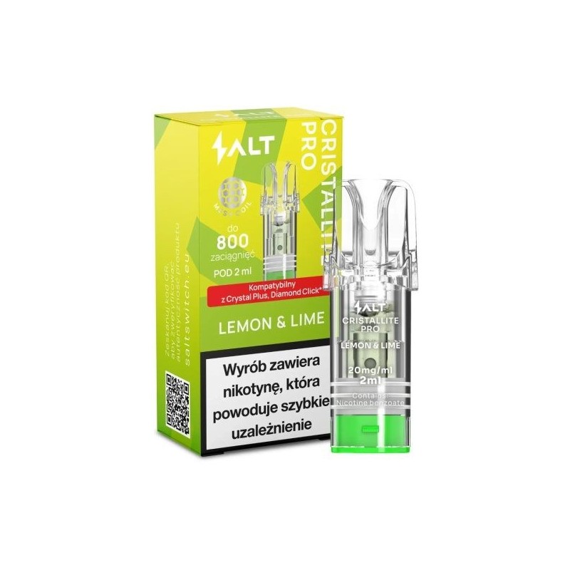 Cristallite PRO Lemon & Lime 20mg Cartridge | DoctorVape