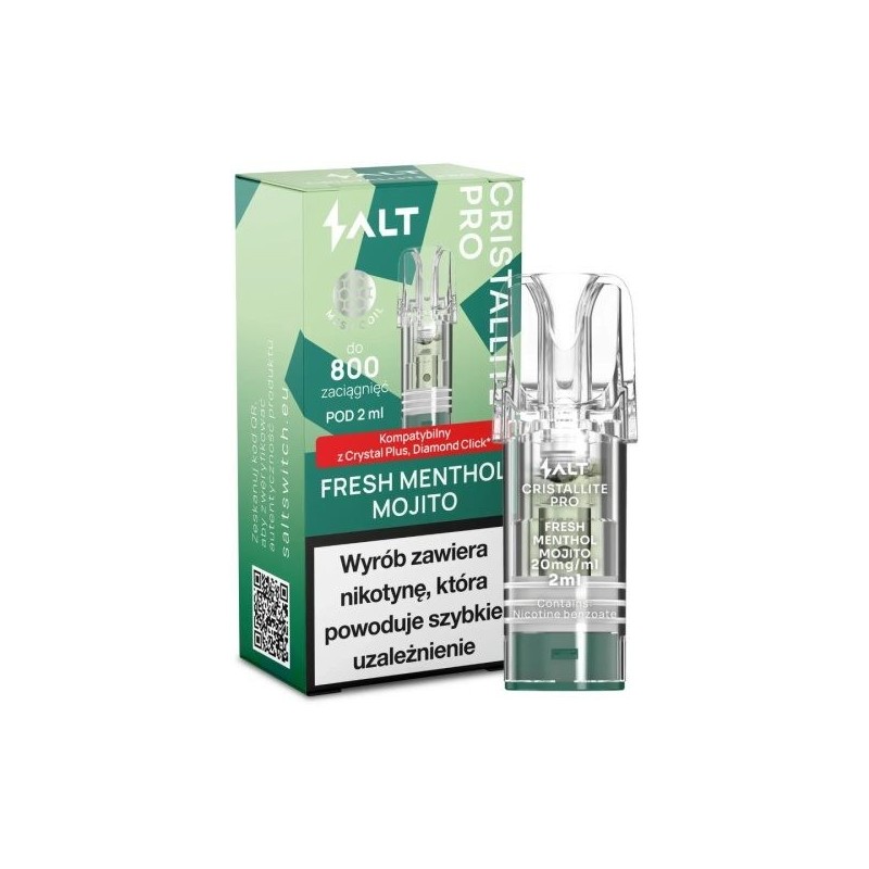 Cristallite PRO Fresh Menthol Mojito Cartridge 20mg | DoctorVape