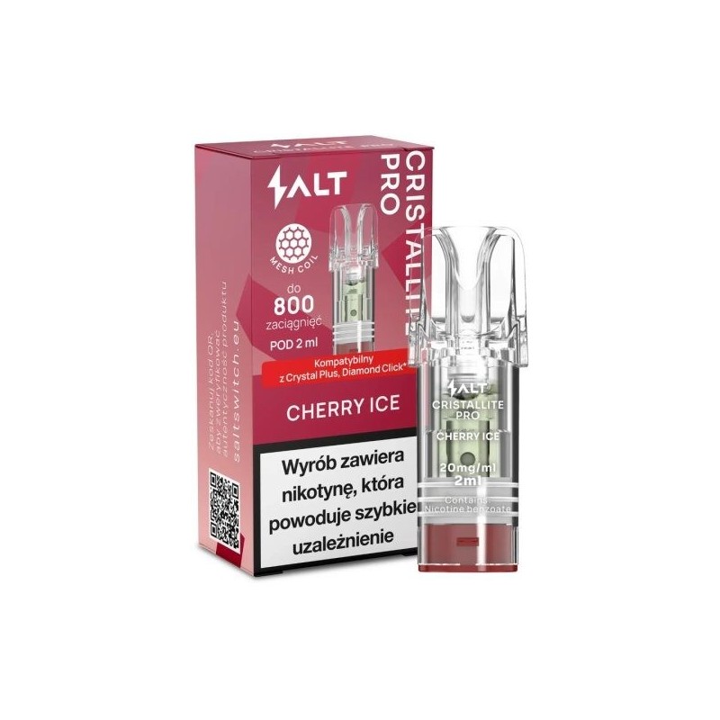 Cristallite PRO Cherry Ice Nicotine Pods 20mg | DoctorVape