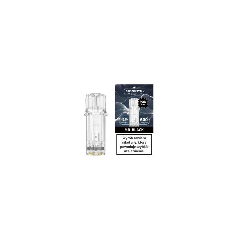 Crystal Plus Mr Black 20mg Replacement Cartridge 600+ | DoctorVape