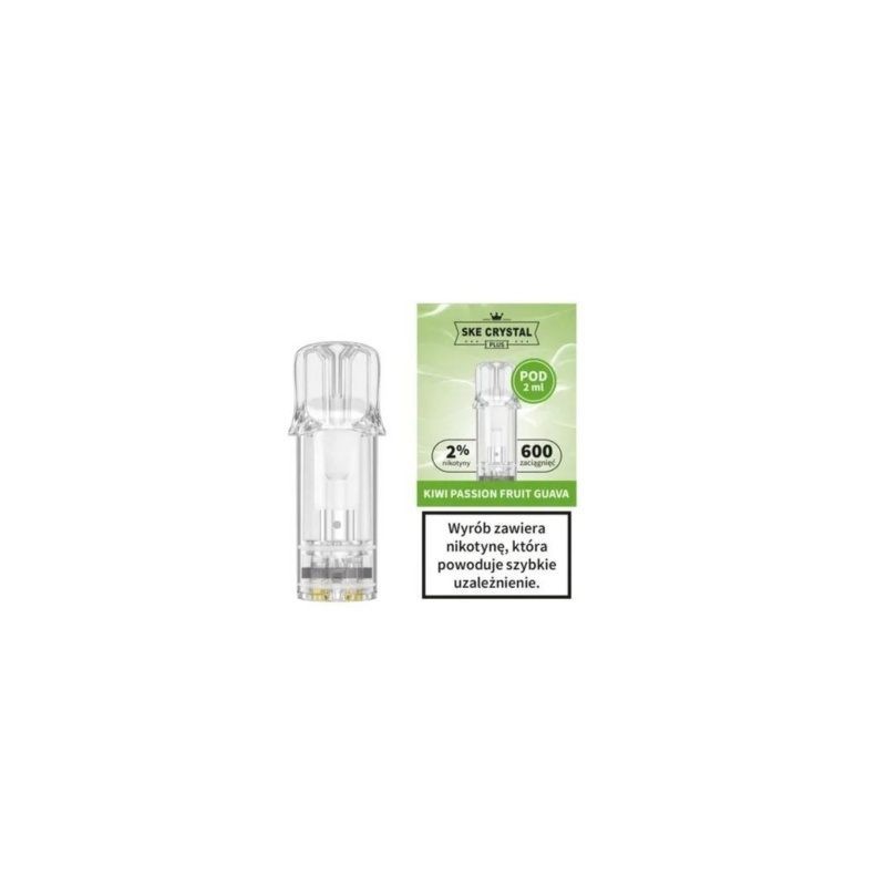 Crystal Plus Kiwi Passion Fruit Guava 20mg 600+ Replacement Pod | DoctorVape
