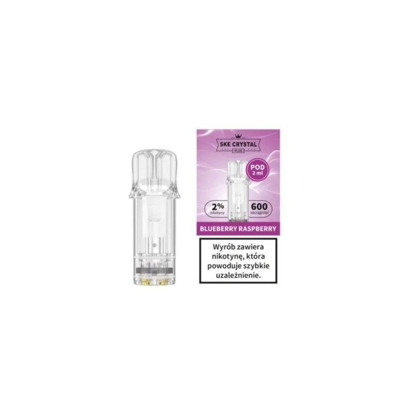 Crystal Plus Blueberry Raspberry Nicotine Pods 20mg 600+ | DoctorVape